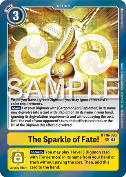 [BT16-093R] The Sparkle of Fate! (Foil)