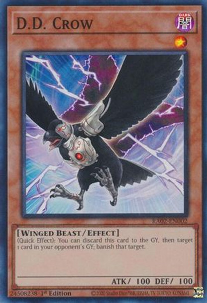 [RA02-EN002] D.D. Crow (Platinum Secret Rare) <1st>