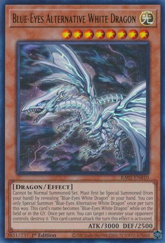 [RA02-EN010] Blue-Eyes Alternative White Dragon (Platinum Secret Rare) <1st>