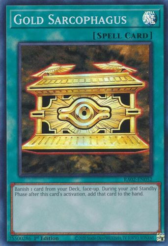 [RA02-EN052] Gold Sarcophagus (Quarter Century Secret Rare) <1st>