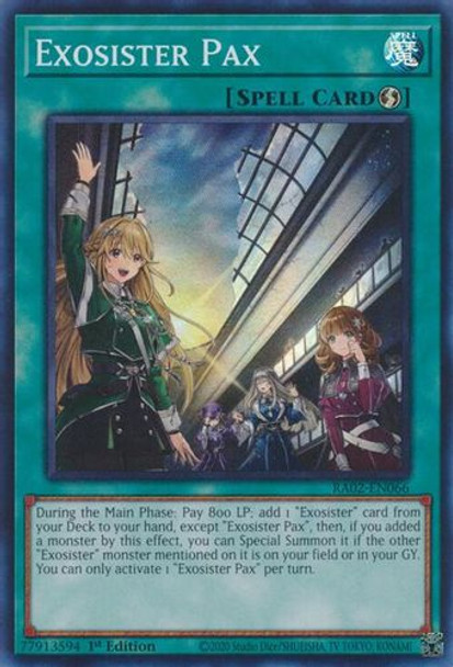 [RA02-EN066] Exosister Pax (Quarter Century Secret Rare) <1st>