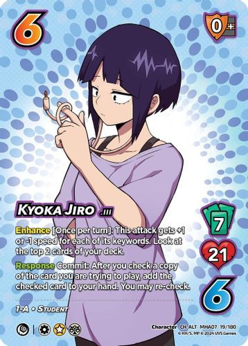 MHA07-019/180CH-ALT] Kyoka Jiro (Alternate Art) (Foil) - Grand J Games