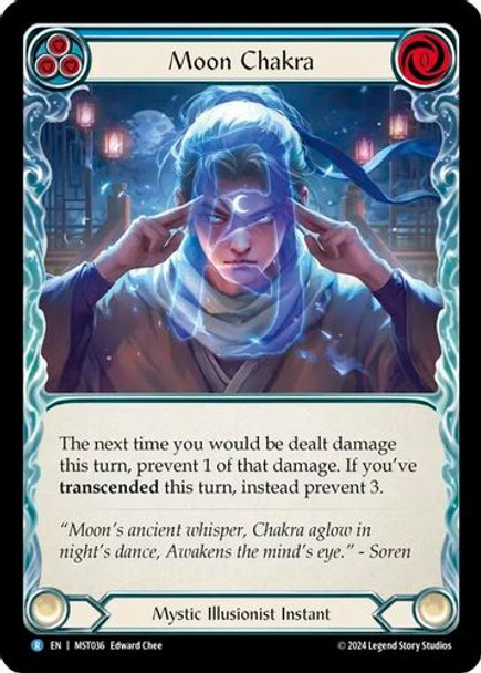 [FAB13 1st][MST-036](R) Moon Chakra (Blue) (Rainbow Foil)
