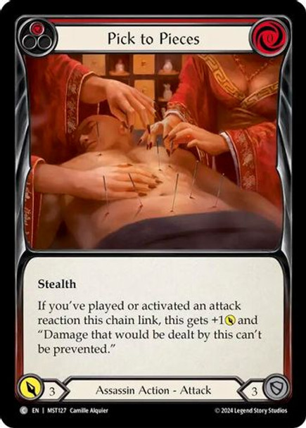 [FAB13 1st][MST-127](C) Pick to Pieces (Red) (Rainbow Foil)