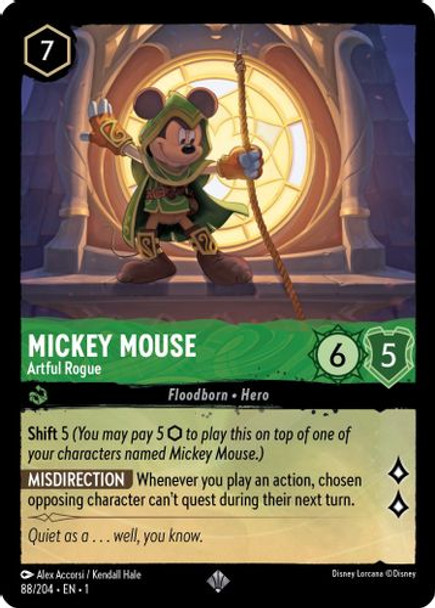 [LOR01-088/204SR] Mickey Mouse - Artful Rogue