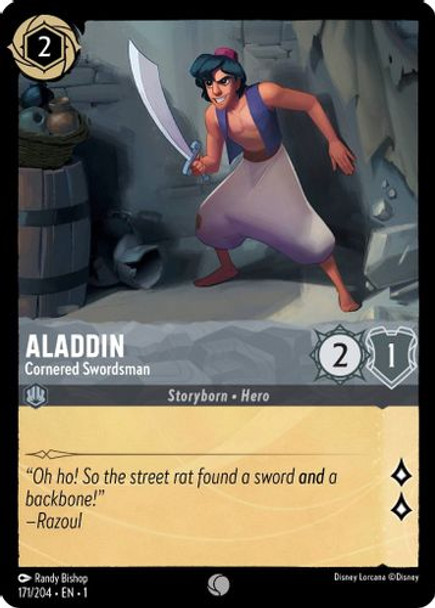 [LOR01-171/204C] Aladdin - Cornered Swordsman (Foil)