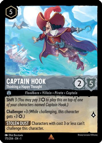 [LOR01-175/204R] Captain Hook - Thinking a Happy Thought (Foil)