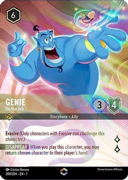 [LOR01-209/204E] Genie - On the Job (Enchanted) (Foil)