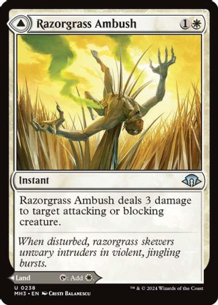 MH3-0238U Razorgrass Ambush // Razorgrass Field (Foil)