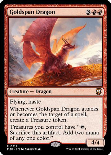 M3C-0212M Goldspan Dragon (Ripple Foil)