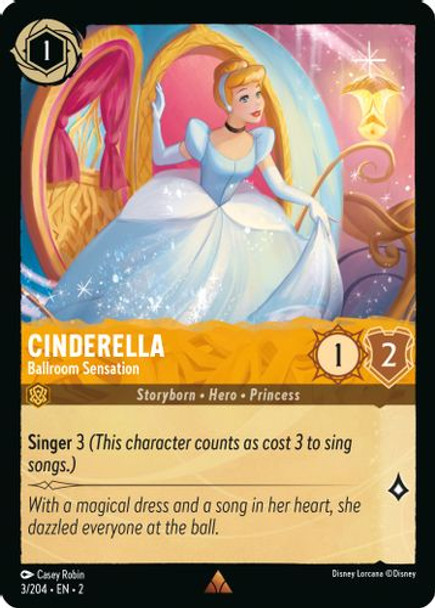 [LOR02-003/204](R) Cinderella - Ballroom Sensation (Foil)