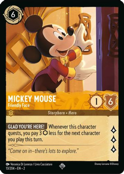 [LOR02-013/204](SR) Mickey Mouse - Friendly Face