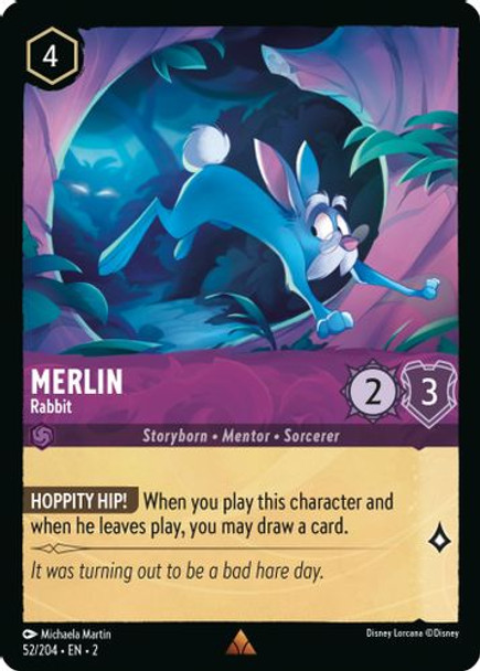 [LOR02-052/204](R) Merlin - Rabbit (Foil)
