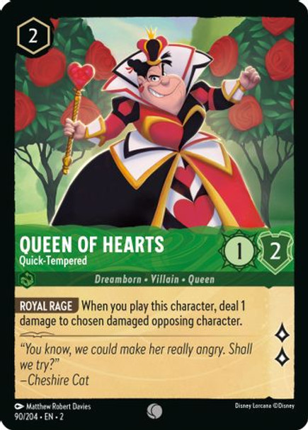 [LOR02-090/204](C) Queen of Hearts - Quick-Tempered