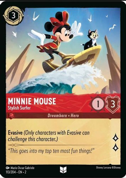 [LOR02-113/204](U) Minnie Mouse - Stylish Surfer (Foil)