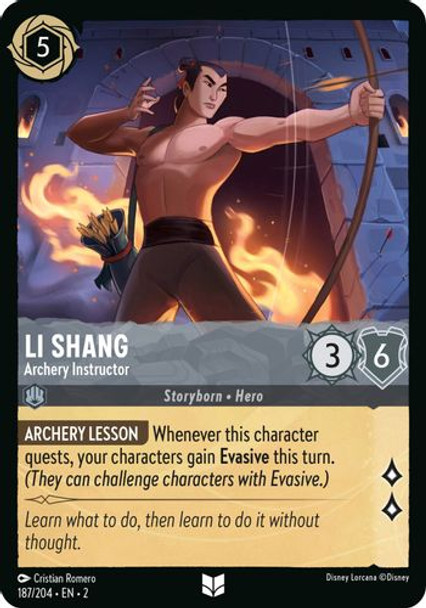 [LOR02-187/204](U) Li Shang - Archery Instructor (Foil)