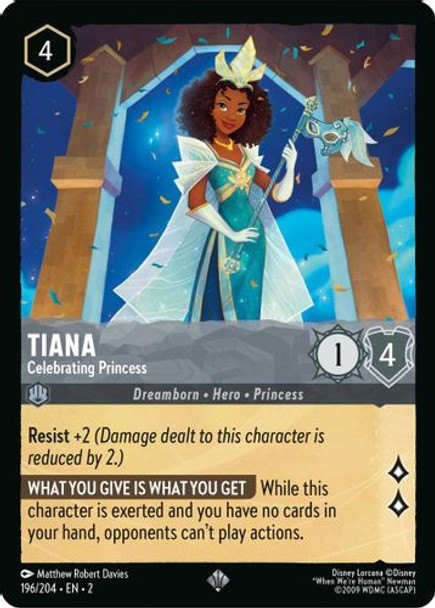 [LOR02-196/204](SR) Tiana - Celebrating Princess