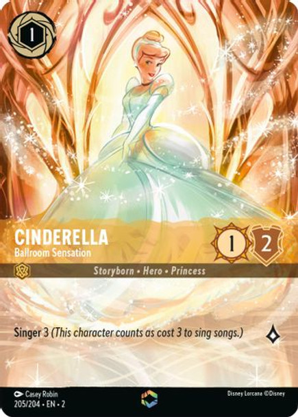 [LOR02-205/204](E) Cinderella - Ballroom Sensation (Enchanted) (Foil)