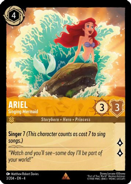 [LOR04-003/204](R) Ariel - Singing Mermaid