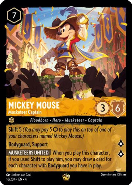 [LOR04-016/204](L) Mickey Mouse - Musketeer Captain