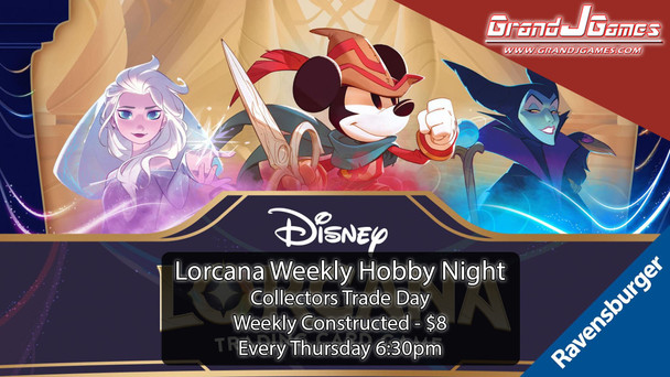 Thursday 6:30pm: Lorcana Weekly Hobby Night