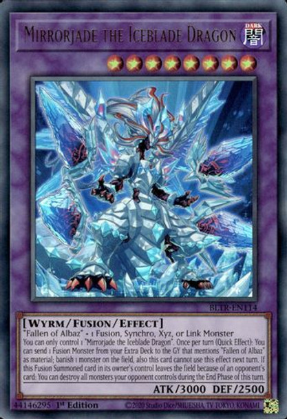 [BLTR-EN114] Mirrorjade the Iceblade Dragon (Ultra Rare) <1st>