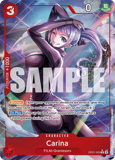 [OP07-005](R) Carina (Alternate Art) (Foil)