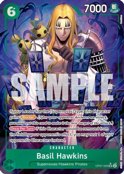 [OP07-029](SR) Basil Hawkins (Alternate Art) (Foil)