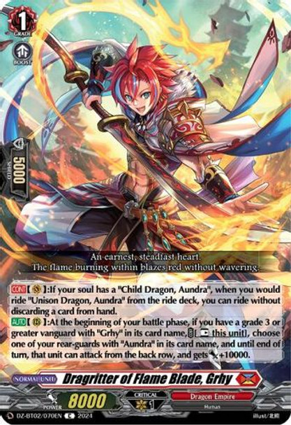 DZ-BT02/070EN C Dragritter of Flame Blade, Grhy