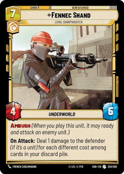 02-SHD-EN-220U Fennec Shand - Loyal Sharpshooter (Foil)