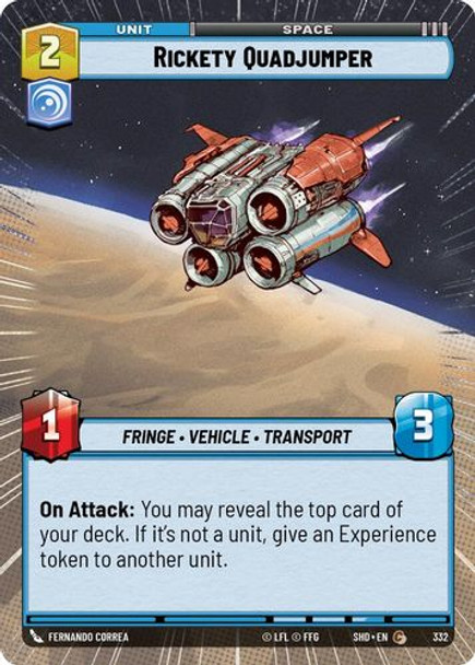 02-SHD-EN-332C Rickety Quadjumper (Hyperspace) (Foil)