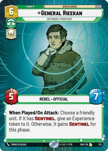 02-SHD-EN-372R General Rieekan - Defensive Strategist (Hyperspace) (Foil)