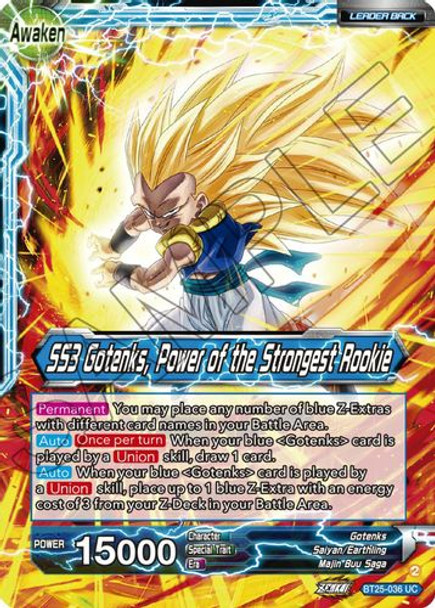 [BT25-036](UC) Gotenks // SS3 Gotenks, Power of the Strongest Rookie