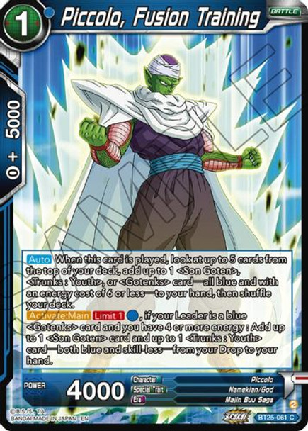 [BT25-061](C) Piccolo, Fusion Training