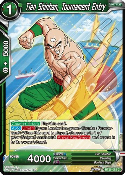 [BT25-082](C) Tien Shinhan, Tournament Entry