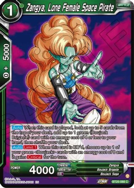 [BT25-088](C) Zangya, Lone Female Space Pirate