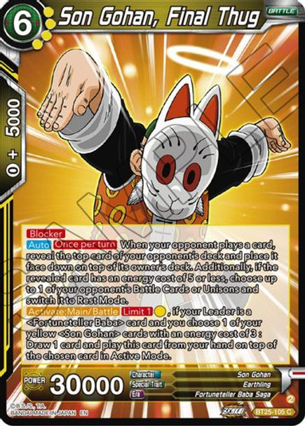 [BT25-105](C) Son Gohan, Final Thug