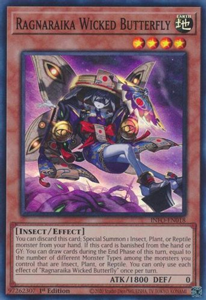 [INFO-EN018] Ragnaraika Wicked Butterfly (Super Rare) <1st>