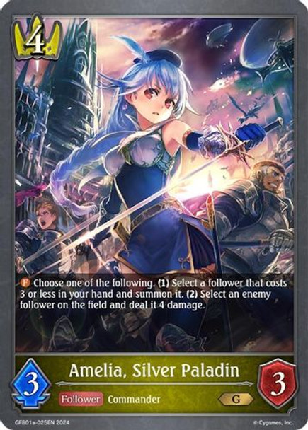 [GFB01a-025EN](G) Amelia, Silver Paladin