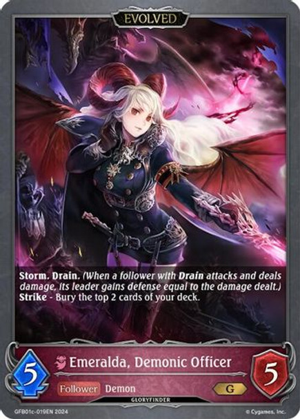 [GFB01c-019EN](G) Emeralda, Demonic Officer (Evolved)