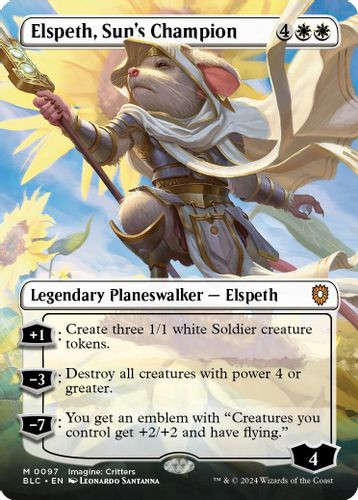 BLC-0097M Elspeth, Sun's Champion (Borderless) (Foil)