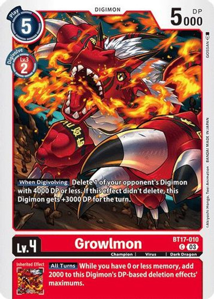 [BT17-010](C) Growlmon