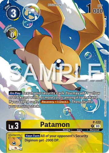 [P-122](P) Patamon (Adventure 02: The Beginning Set) (Foil)