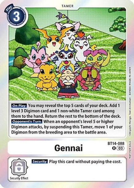 [BT14-088](R) Gennai (Secret Crisis: Movie Pack) (Foil)