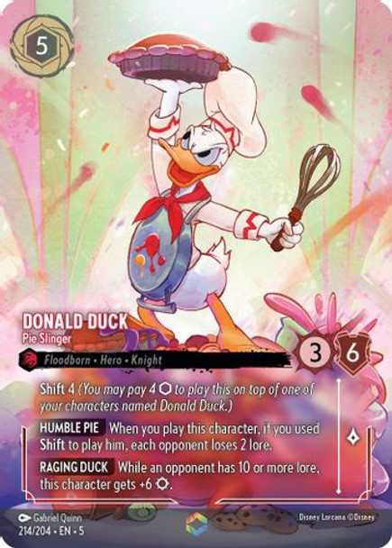 [LOR05-214/204](E) Donald Duck - Pie Slinger (Enchanted) (Foil)