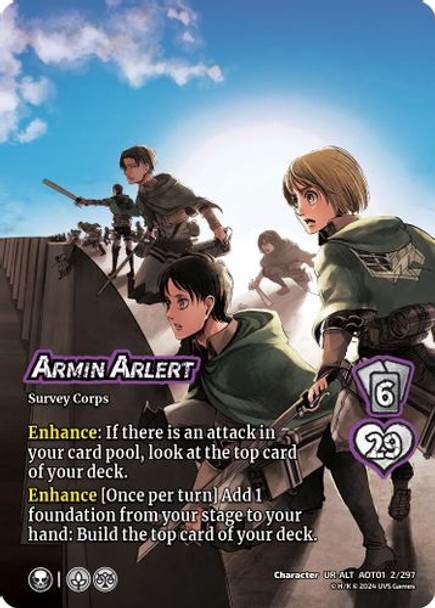 [AOT01-002/297](CH-UR-ALT) Armin Arlert (Alternate Art) (Foil)