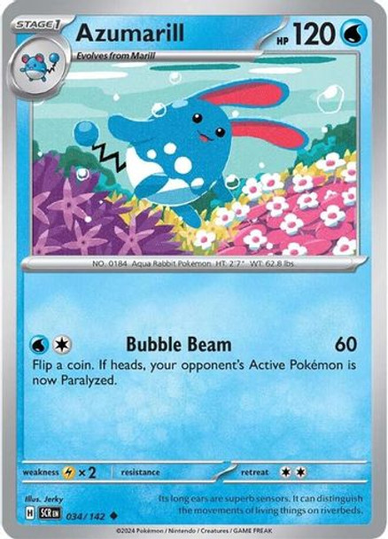 [SV07][SCR-034/142](UC) Azumarill (Reverse Holo)