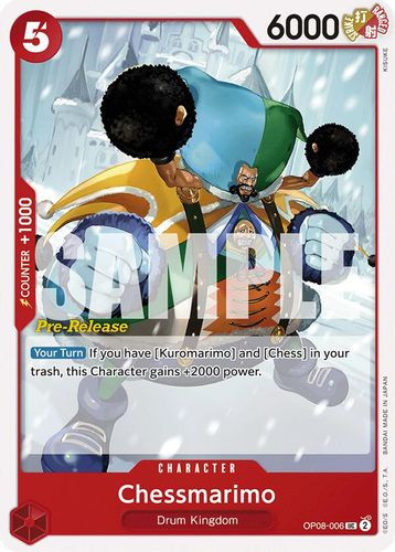 [OP08-006](UC) Chessmarimo (Prerelease Stamp)