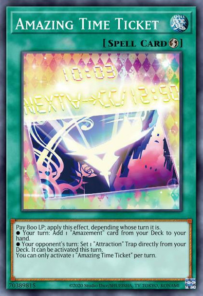LIOV-EN056 Amazing Time Ticket (Secret Rare) <1st>