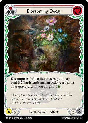 [FAB14 1st][ROS-049](C) Blossoming Decay (Red) (Rainbow Foil)